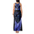 New Zealand Matariki Tank Maxi Dress Maori Pattern and Matariki Sky Night