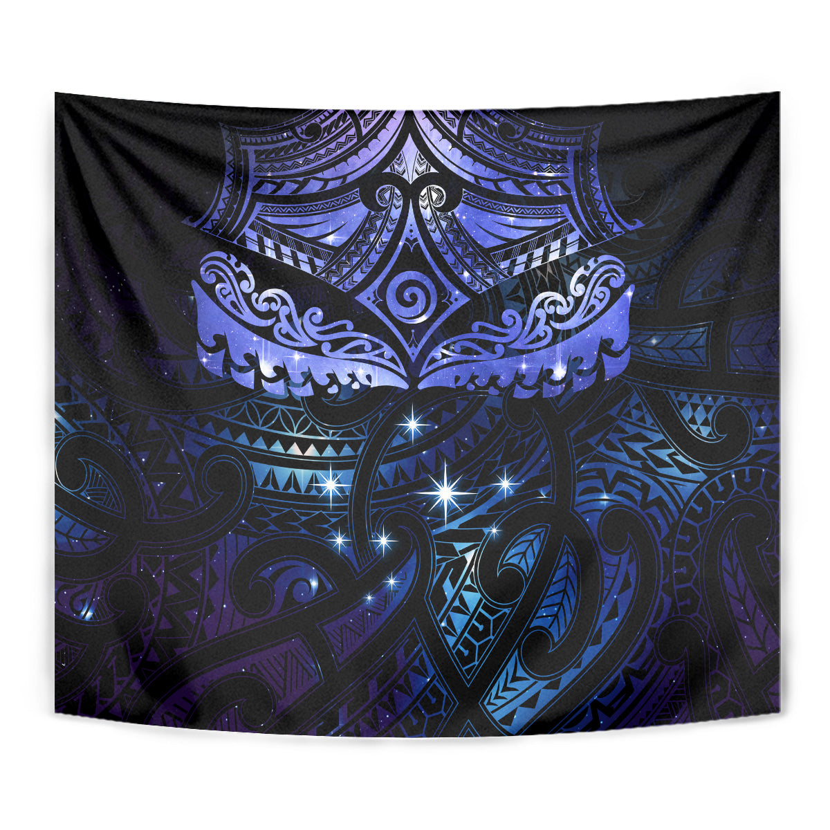 New Zealand Matariki Tapestry Maori Pattern and Matariki Sky Night