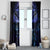 New Zealand Matariki Window Curtain Maori Pattern and Matariki Sky Night