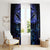 New Zealand Matariki Window Curtain Maori Pattern and Matariki Sky Night