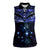 New Zealand Matariki Women Sleeveless Polo Shirt Maori Pattern and Matariki Sky Night