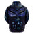 New Zealand Matariki Zip Hoodie Maori Pattern and Matariki Sky Night