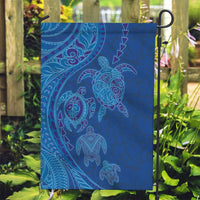 Hawaiian Turtles and Polynesian Art Tattoo Garden Flag Ocean Abyss