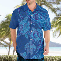 Hawaiian Turtles and Polynesian Art Tattoo Hawaiian Shirt Ocean Abyss LT03 - Polynesian Pride
