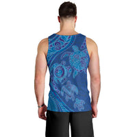 Hawaiian Turtles and Polynesian Art Tattoo Men Tank Top Ocean Abyss LT03 - Polynesian Pride