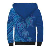 Hawaiian Turtles and Polynesian Art Tattoo Sherpa Hoodie Ocean Abyss LT03 - Polynesian Pride