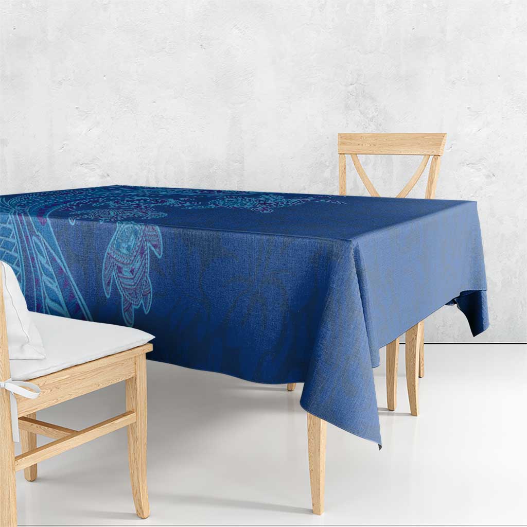 Hawaiian Turtles and Polynesian Art Tattoo Tablecloth Ocean Abyss LT03 - Polynesian Pride