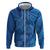 Hawaiian Turtles and Polynesian Art Tattoo Zip Hoodie Ocean Abyss