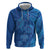 Hawaiian Turtles and Polynesian Art Tattoo Zip Hoodie Ocean Abyss