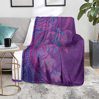 Hawaiian Turtles and Polynesian Art Tattoo Blanket Dusky Violet LT03 - Polynesian Pride