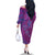 Hawaiian Turtles and Polynesian Art Tattoo Family Matching Off The Shoulder Long Sleeve Dress and Hawaiian Shirt Cerise