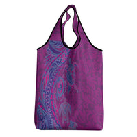 Hawaiian Turtles and Polynesian Art Tattoo Grocery Bag Cerise LT03 - Polynesian Pride