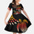 Hawaiian Hibiscus Turtle and Tropical Flower Family Matching Off The Shoulder Long Sleeve Dress and Hawaiian Shirt Dynamic Vibe