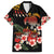 Hawaiian Hibiscus Turtle and Tropical Flower Family Matching Off The Shoulder Long Sleeve Dress and Hawaiian Shirt Dynamic Vibe