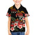 Hawaiian Hibiscus Turtle and Tropical Flower Family Matching Off The Shoulder Long Sleeve Dress and Hawaiian Shirt Dynamic Vibe