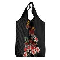 Hawaiian Hibiscus Turtle and Tropical Flower Grocery Bag Dynamic Vibe LT03 - Polynesian Pride