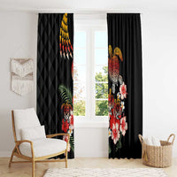Hawaiian Hibiscus Turtle and Tropical Flower Window Curtain Dynamic Vibe LT03 - Polynesian Pride