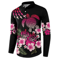 Hawaiian Hibiscus Turtle and Tropical Flower Button Sweatshirt Sweet Vibe LT03 - Polynesian Pride