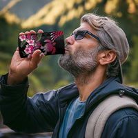 Hawaiian Hibiscus Turtle and Tropical Flower 4 in 1 Can Cooler Tumbler Sweet Vibe