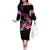 Hawaiian Hibiscus Turtle and Tropical Flower Family Matching Off The Shoulder Long Sleeve Dress and Hawaiian Shirt Sweet Vibe