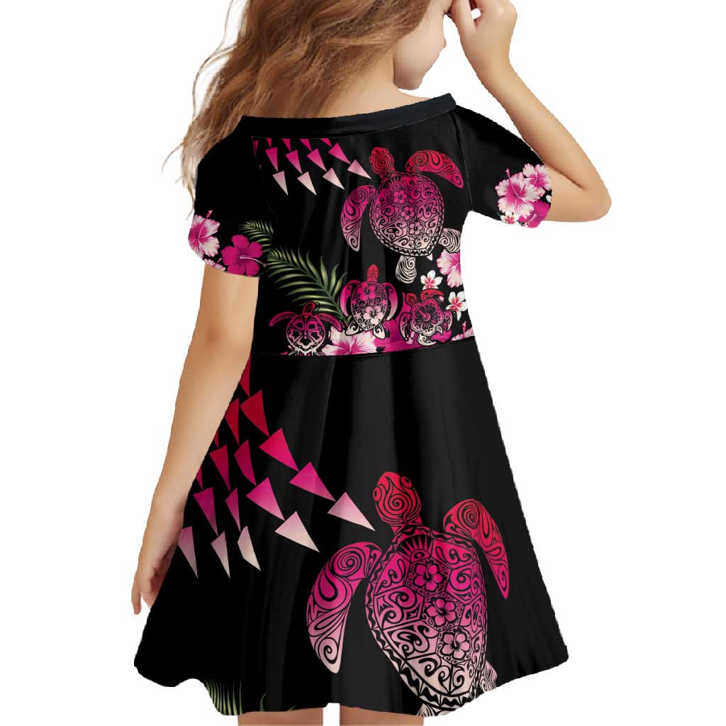 Hawaiian Hibiscus Turtle and Tropical Flower Family Matching Summer Maxi Dress and Hawaiian Shirt Sweet Vibe