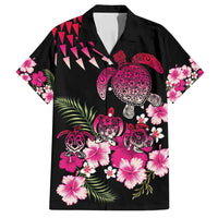 Hawaiian Hibiscus Turtle and Tropical Flower Family Matching Summer Maxi Dress and Hawaiian Shirt Sweet Vibe