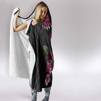 Hawaiian Hibiscus Turtle and Tropical Flower Hooded Blanket Sweet Vibe LT03 - Polynesian Pride