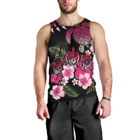 Hawaiian Hibiscus Turtle and Tropical Flower Men Tank Top Sweet Vibe LT03 - Polynesian Pride