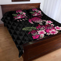 Hawaiian Hibiscus Turtle and Tropical Flower Quilt Bed Set Sweet Vibe