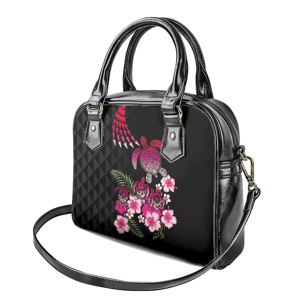 Hawaiian Hibiscus Turtle and Tropical Flower Shoulder Handbag Sweet Vibe