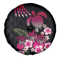 Hawaiian Hibiscus Turtle and Tropical Flower Spare Tire Cover Sweet Vibe