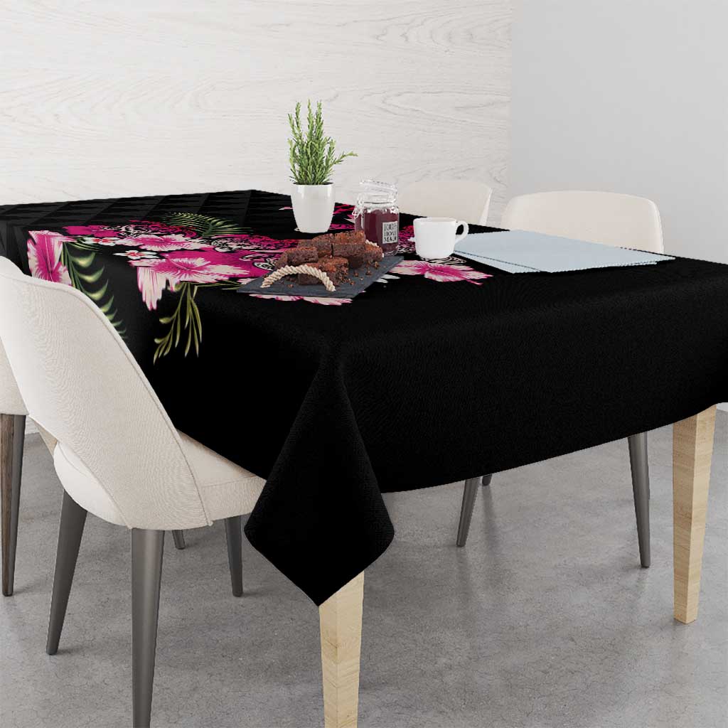 Hawaiian Hibiscus Turtle and Tropical Flower Tablecloth Sweet Vibe LT03 - Polynesian Pride