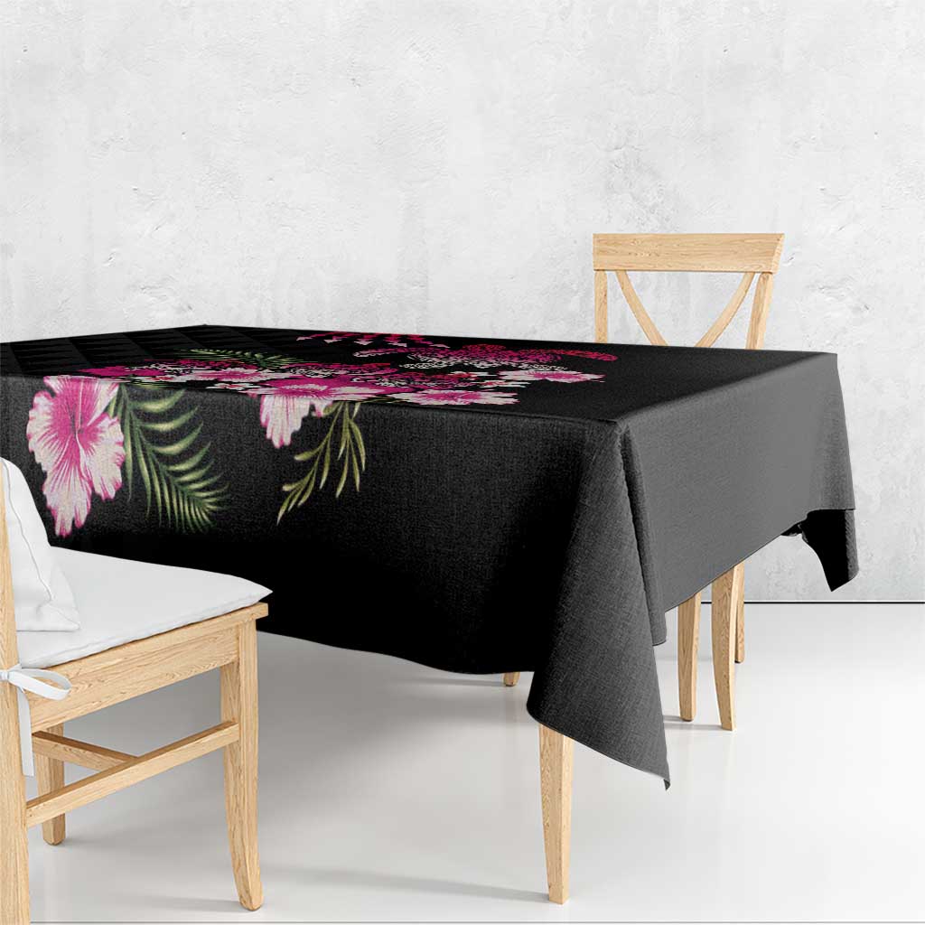 Hawaiian Hibiscus Turtle and Tropical Flower Tablecloth Sweet Vibe LT03 - Polynesian Pride