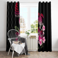 Hawaiian Hibiscus Turtle and Tropical Flower Window Curtain Sweet Vibe LT03 - Polynesian Pride