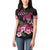 Hawaiian Hibiscus Turtle and Tropical Flower Women Polo Shirt Sweet Vibe