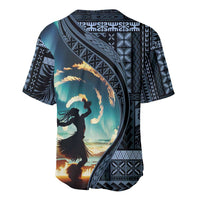 Samoan Siapo Motif and Siva Afi Dance Baseball Jersey