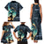 Samoan Siapo Motif and Siva Afi Dance Family Matching Tank Maxi Dress and Hawaiian Shirt