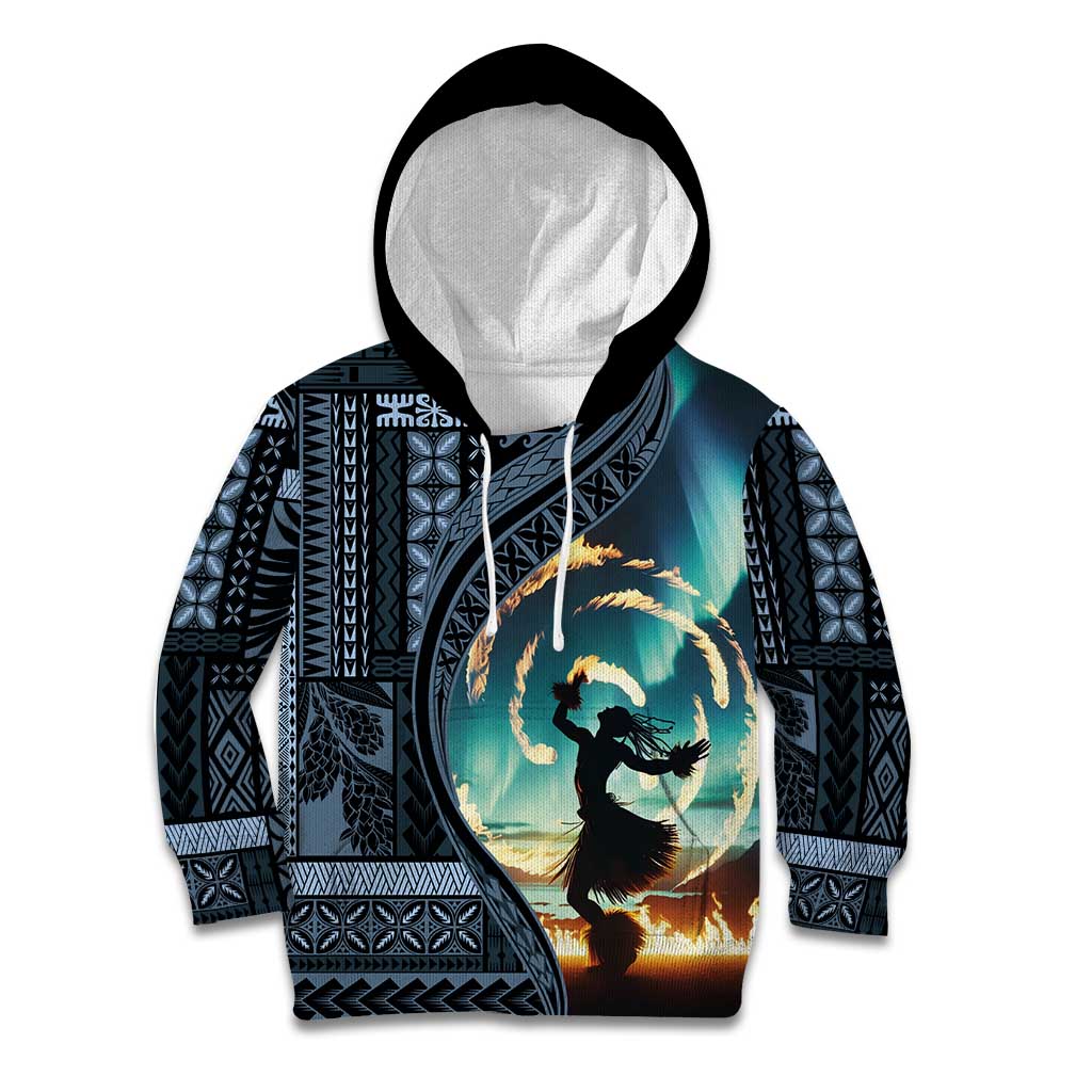 Samoan Siapo Motif and Siva Afi Dance Kid Hoodie