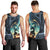 Samoan Siapo Motif and Siva Afi Dance Men Tank Top