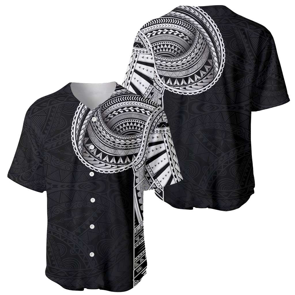 Samoan Art Tattoo Polynesian Pattern Baseball Jersey