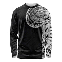 Samoan Art Tattoo Polynesian Pattern Long Sleeve Shirt