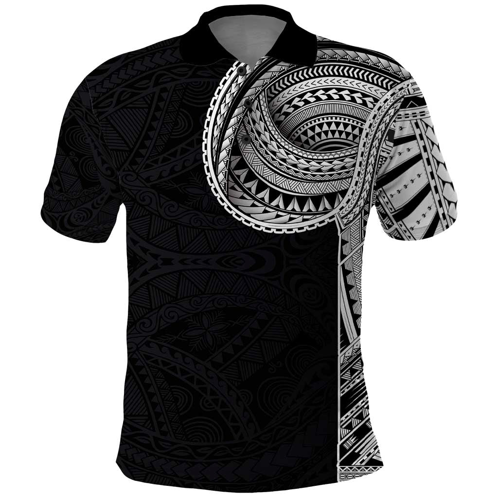 Samoan Art Tattoo Polynesian Pattern Polo Shirt