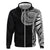 Samoan Art Tattoo Polynesian Pattern Zip Hoodie