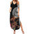 Samoan Warrior Art Tattoo Summer Maxi Dress Polynesian Pattern and Teuila