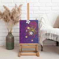 Hawaiian Octopus Tattoo and Frangipani Canvas Wall Art LT03 - Polynesian Pride