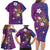 Hawaiian Octopus Tattoo and Frangipani Family Matching Long Sleeve Bodycon Dress and Hawaiian Shirt