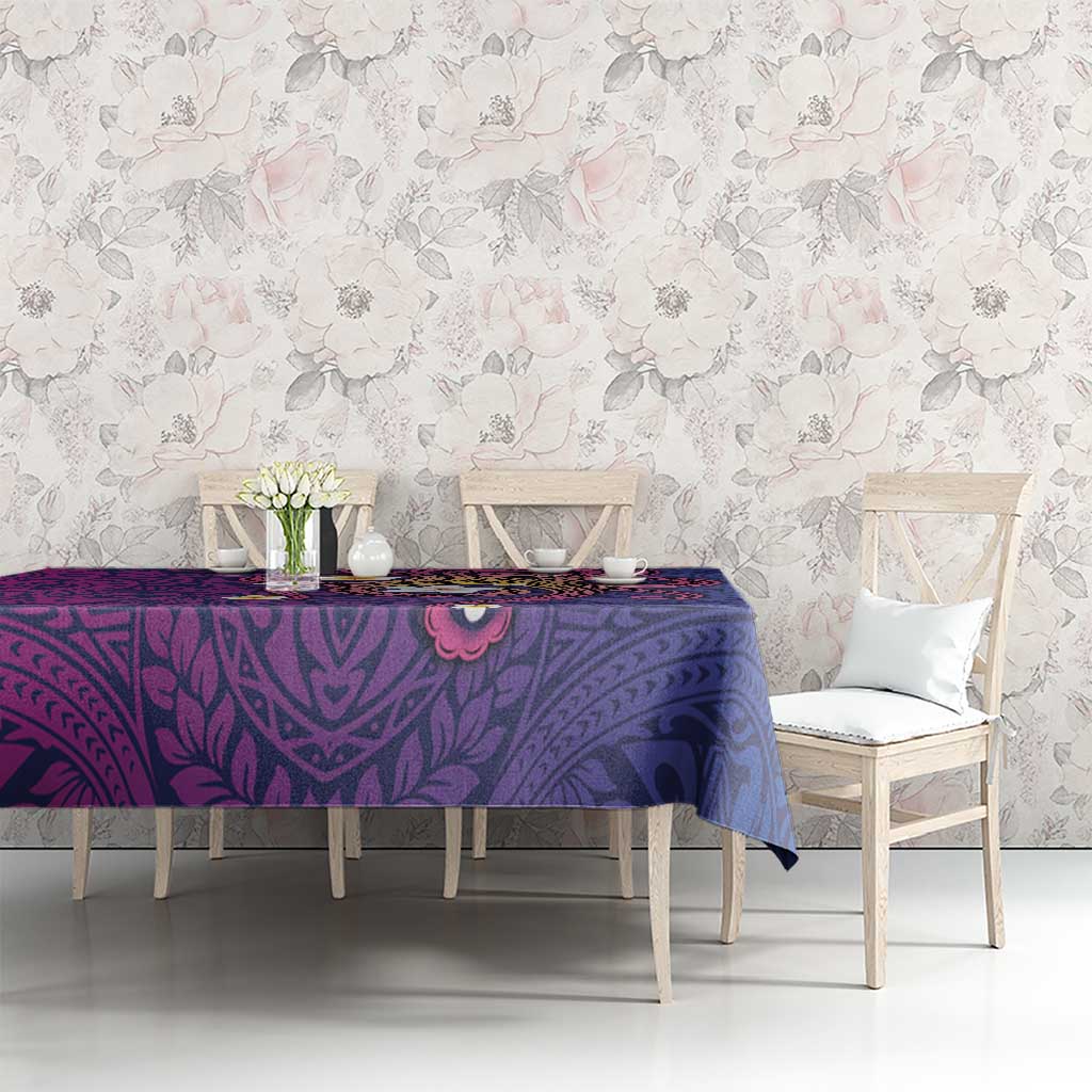 Hawaiian Octopus Tattoo and Frangipani Tablecloth LT03 - Polynesian Pride