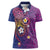 Hawaiian Octopus Tattoo and Frangipani Women Polo Shirt