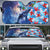 Hawaii Aloha Whales Auto Sun Shade Hibiscus and Whales with Polynesian Pattern - Polynesian Pride