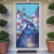 Hawaii Aloha Whales Door Cover Hibiscus and Whales with Polynesian Pattern - Polynesian Pride